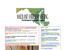 Tablet Screenshot of marylandthursdaymeeting.com